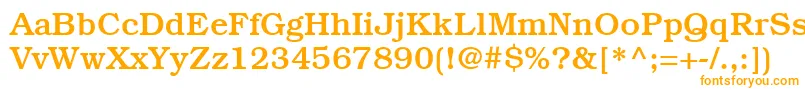 Шрифт ItcBookmanLtMedium – оранжевые шрифты