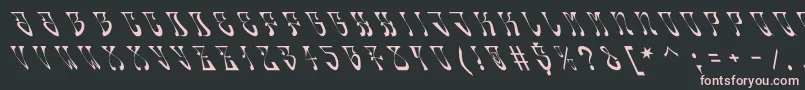Oldskool Font – Pink Fonts on Black Background