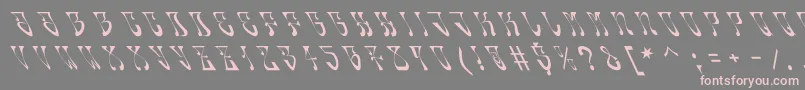 Oldskool-Schriftart – Rosa Schriften auf grauem Hintergrund