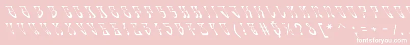fuente Oldskool – Fuentes Blancas Sobre Fondo Rosa