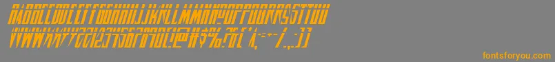 Timberwolflasital2 Font – Orange Fonts on Gray Background