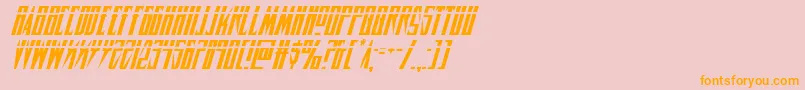 Timberwolflasital2 Font – Orange Fonts on Pink Background