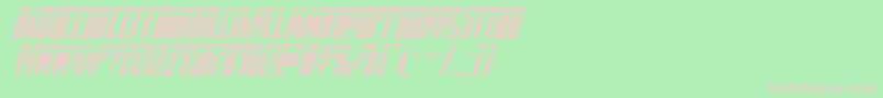 Timberwolflasital2 Font – Pink Fonts on Green Background