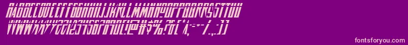 Timberwolflasital2-Schriftart – Rosa Schriften auf violettem Hintergrund
