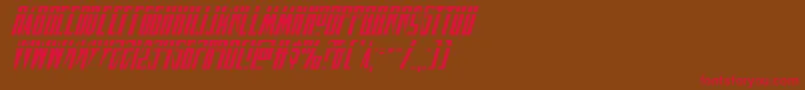Timberwolflasital2 Font – Red Fonts on Brown Background
