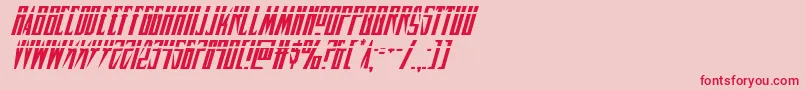 Timberwolflasital2 Font – Red Fonts on Pink Background
