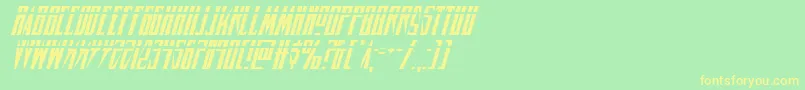 Timberwolflasital2 Font – Yellow Fonts on Green Background