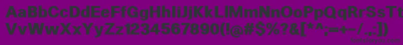 HeltarExtrabold Font – Black Fonts on Purple Background