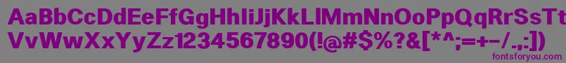 HeltarExtrabold Font – Purple Fonts on Gray Background