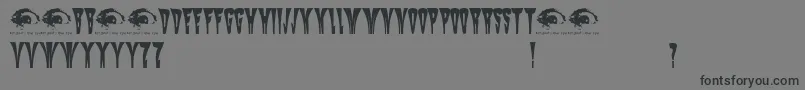 MysterioSwtrial Font – Black Fonts on Gray Background