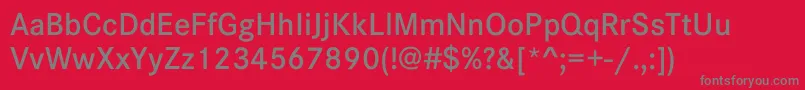 CorporateSW10Demi Font – Gray Fonts on Red Background