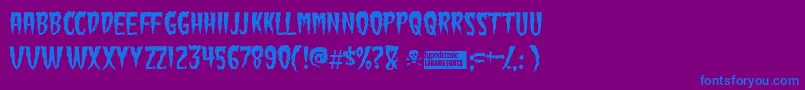 Подробнее о шрифте Greenfuz Шрифт Greenfuz – синие шрифты на фиолетовом фоне