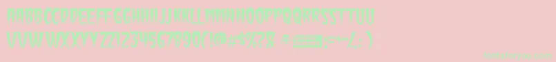 Greenfuz Font – Green Fonts on Pink Background