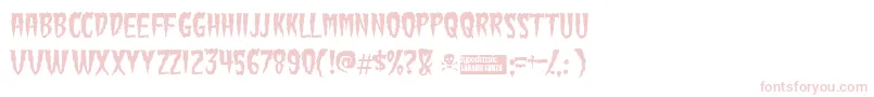 Greenfuz Font – Pink Fonts on White Background