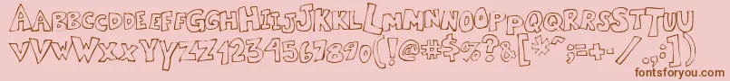 More about Kartoone Font Kartoone Font – Brown Fonts on Pink Background
