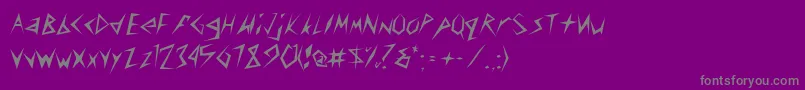ToothpixSsi Font – Gray Fonts on Purple Background