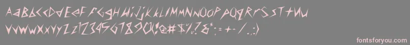 ToothpixSsi Font – Pink Fonts on Gray Background