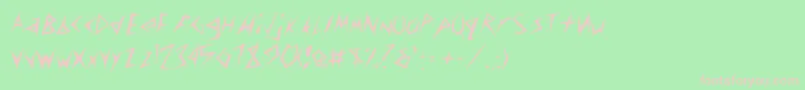 ToothpixSsi Font – Pink Fonts on Green Background
