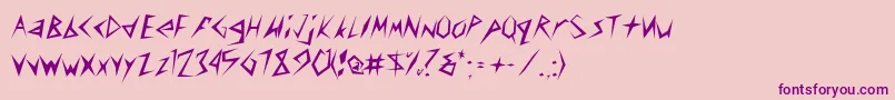 ToothpixSsi Font – Purple Fonts on Pink Background