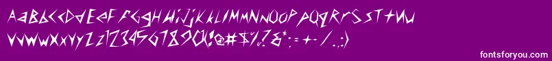 ToothpixSsi Font – White Fonts on Purple Background