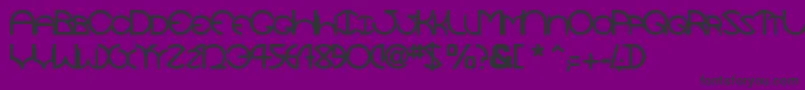 Tocopillascapsssk Font – Black Fonts on Purple Background