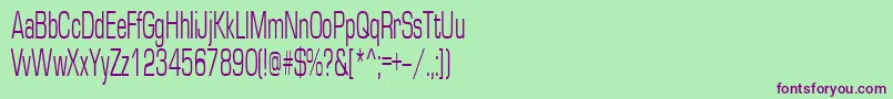 Europe50n Font – Purple Fonts on Green Background