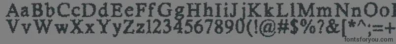 SheerTerror Font – Black Fonts on Gray Background