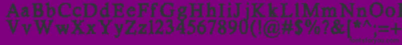 SheerTerror Font – Black Fonts on Purple Background