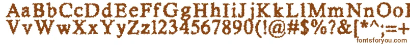 SheerTerror Font – Brown Fonts on White Background