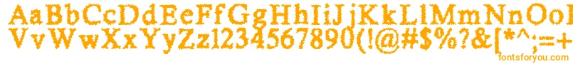 SheerTerror Font – Orange Fonts on White Background