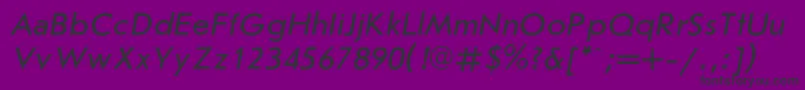 JournalsanscItalic Font – Black Fonts on Purple Background