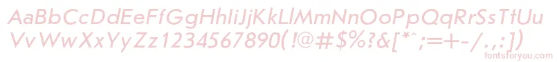 JournalsanscItalic-Schriftart – Rosa Schriften