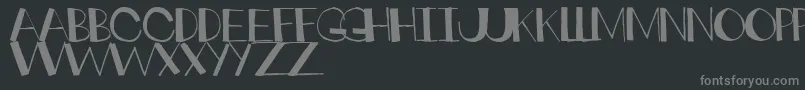 Crankdeal Font – Gray Fonts on Black Background