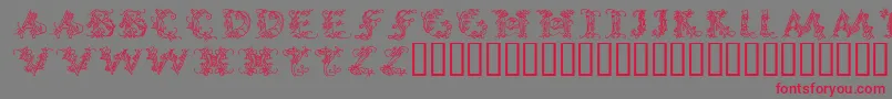 CallipsografiaMedium Font – Red Fonts on Gray Background