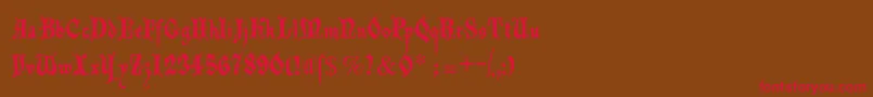 Decadentafrax Font – Red Fonts on Brown Background
