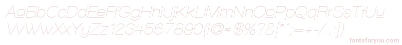 WalkwayUpperOblique Font – Pink Fonts on White Background