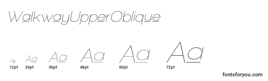 WalkwayUpperOblique Font Sizes