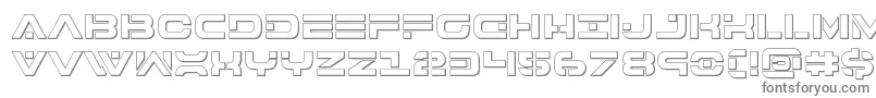 Шрифт 7thservice3D – серые шрифты