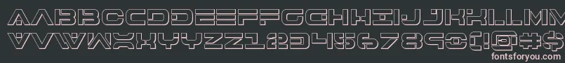 7thservice3D Font – Pink Fonts on Black Background