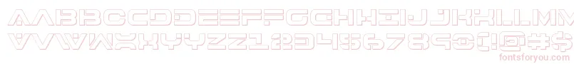 Czcionka 7thservice3D – różowe czcionki