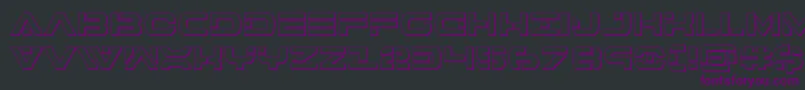 7thservice3D Font – Purple Fonts on Black Background