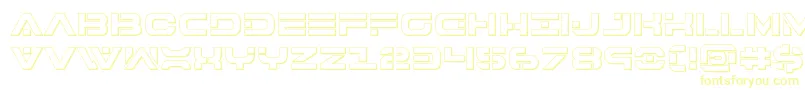 フォント7thservice3D – 黄色のフォント