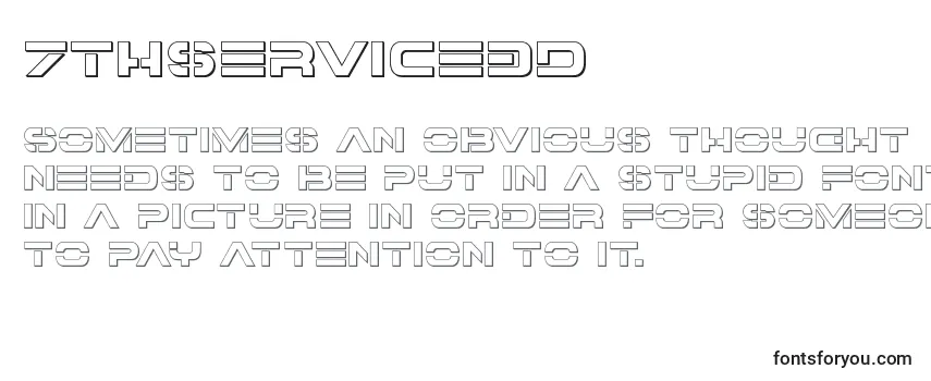 Шрифт 7thservice3D