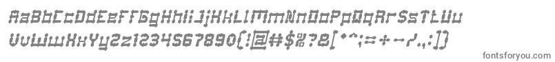 フォントDrakoHeartItalic – 白い背景に灰色の文字