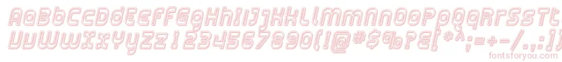 PlasmaticaOpenItalic Font – Pink Fonts on White Background