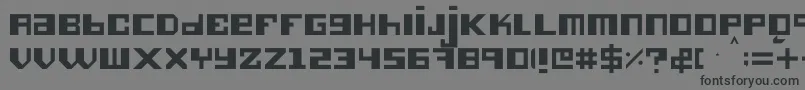 Hieronimus Font – Black Fonts on Gray Background