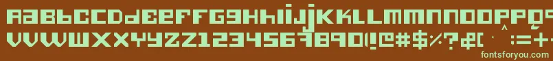 Hieronimus Font – Green Fonts on Brown Background