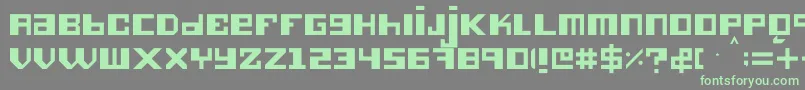 Hieronimus Font – Green Fonts on Gray Background