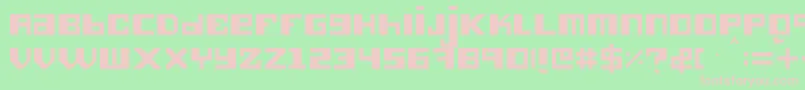Więcej informacji o czcionce Hieronimus Czcionka Hieronimus – różowe czcionki na zielonym tle