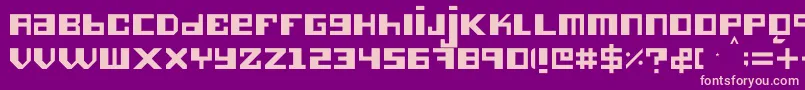 Hieronimus Font – Pink Fonts on Purple Background